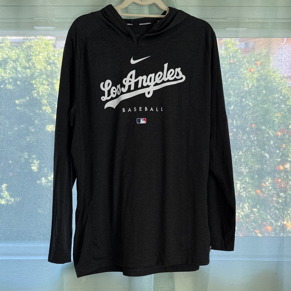 Nike Long Sleeve Dri-Fit Los Angeles Dodgers Baseball Tee